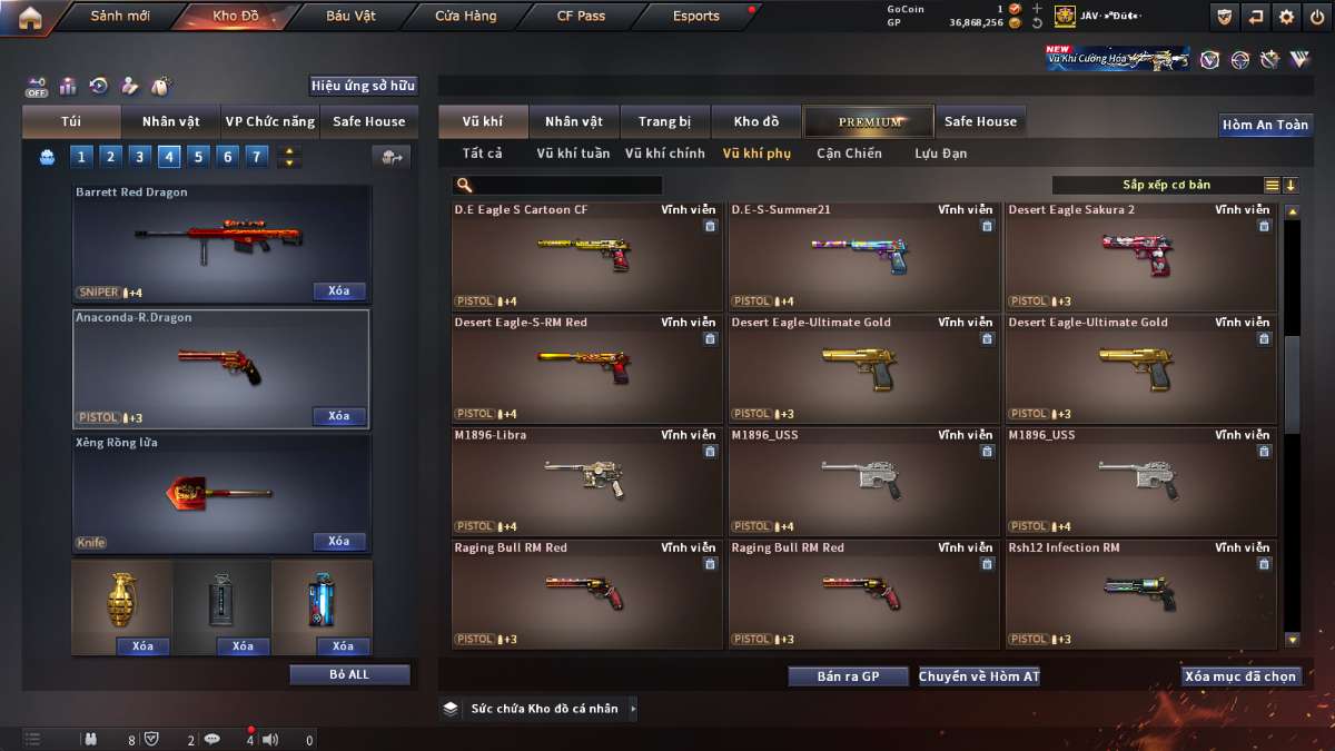 shop acc cf uy tin gia re